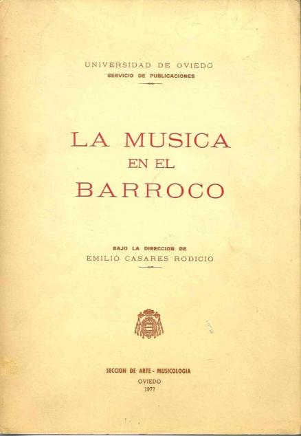 [1977] El teatro musical del Barroco