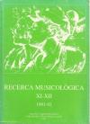 1996 Recerca Musicológica